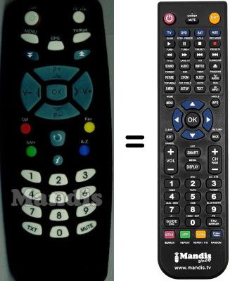 Comandos à distância equivalente WHV14827W