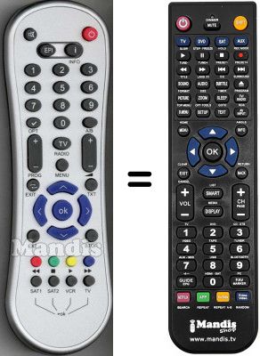 Comandos à distância equivalente WHV3590W