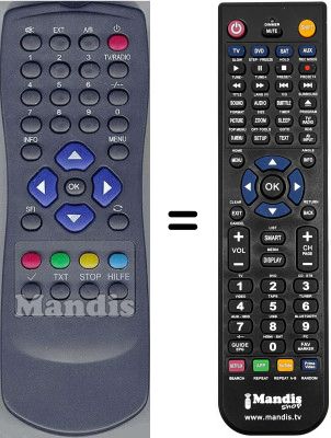 Comandos à distância equivalente WHV3466W