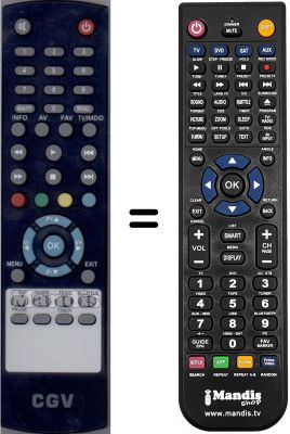 Comandos &agrave; dist&acirc;ncia equivalente WHV15755W