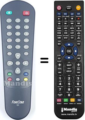 Comandos à distância equivalente Fonestar WHV14856W