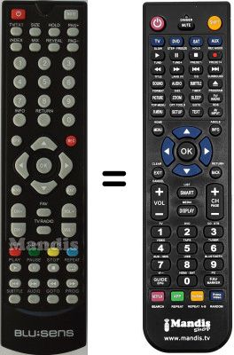 Comandos à distância equivalente Blusens HVS53075