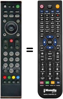 Comandos à distância equivalente HVS53498