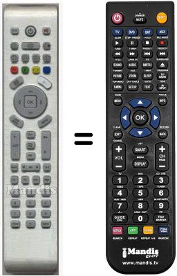 Comandos à distância equivalente Twfvision HVS54004