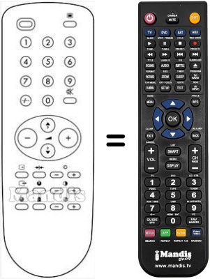 Comandos à distância equivalente HVS54488