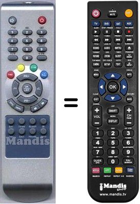 Comandos à distância equivalente HVS53504