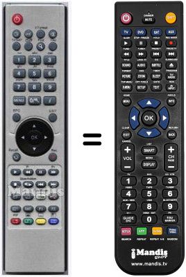 Comandos à distância equivalente GOLDEN INTERSTAR HVS53271