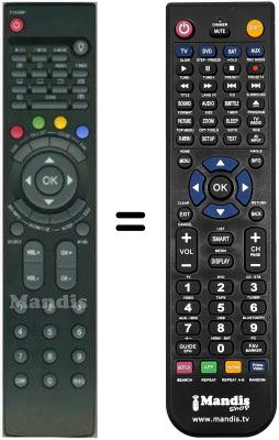 Comandos à distância equivalente HVS54756