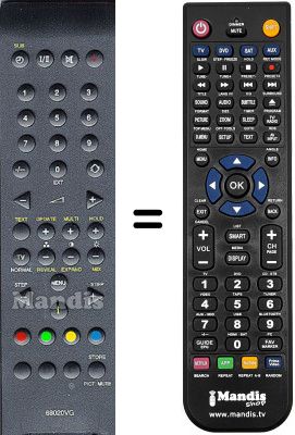 Comandos à distância equivalente WHV3534