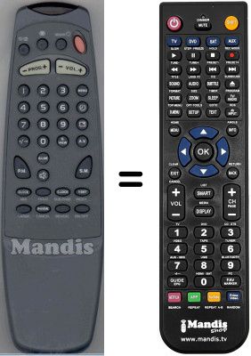 Comandos à distância equivalente WHV3976