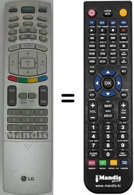 Comandos &agrave; dist&acirc;ncia equivalente LG SEC15694