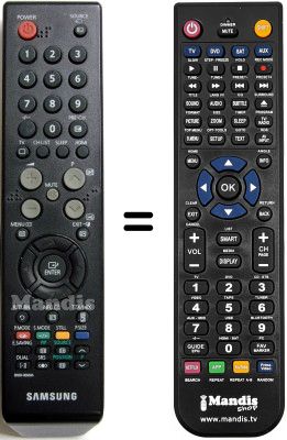 Comandos à distância equivalente Samsung SEC0641