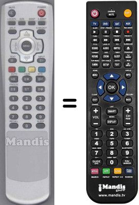 Comandos à distância equivalente WHV14712