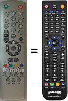 Comandos à distância equivalente Belson WHV15308