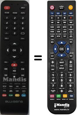 Comandos à distância equivalente Blusens WHV14320