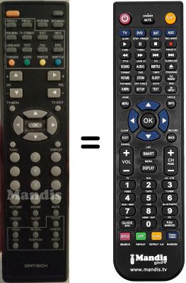 Comandos à distância equivalente TC09XGIT-7