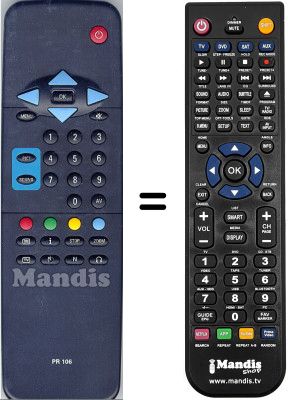 Comandos à distância equivalente WHV5397