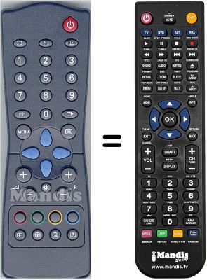 Comandos à distância equivalente WHV5980