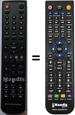 Comandos à distância equivalente Supratech SEC12348