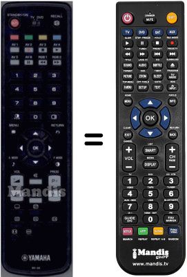 Comandos à distância equivalente WHV3339