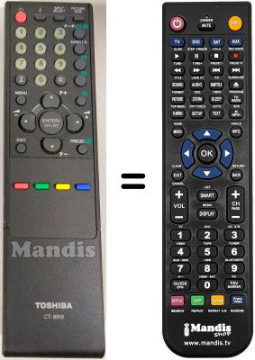 Comandos &agrave; dist&acirc;ncia equivalente Toshiba SEC14266