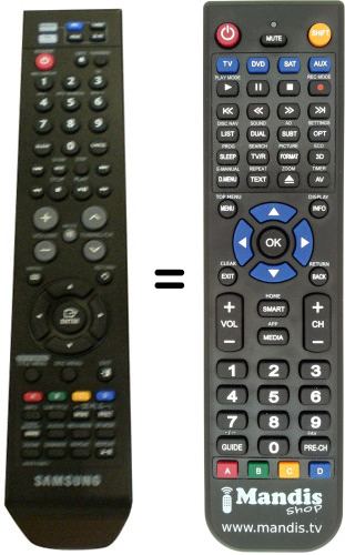 Comandos à distância equivalente Samsung AH5901867J